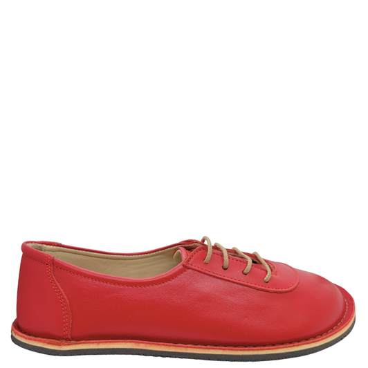 Monstera Laceup Shoes Red