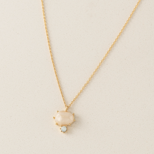 Lover's Tempo Marbelle Pendant Necklace White