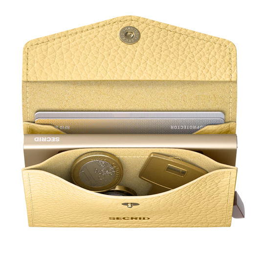 Secrid Envelope Wallet Pebble Butter Yellow