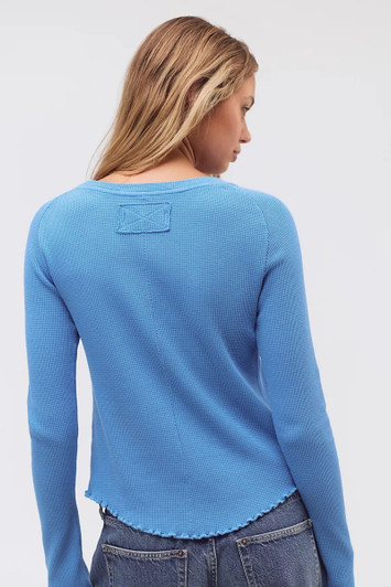 Free People Easy Does It Tee Azure Blue