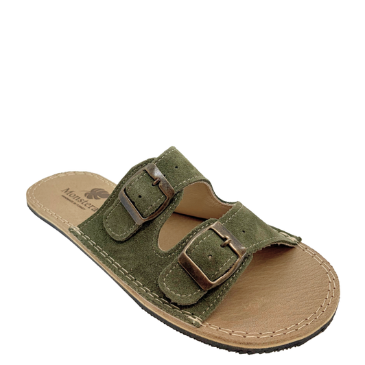 Monstera Minimalist Slides Green
