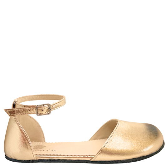 Monstera Rio Mary Jane Flats Gold