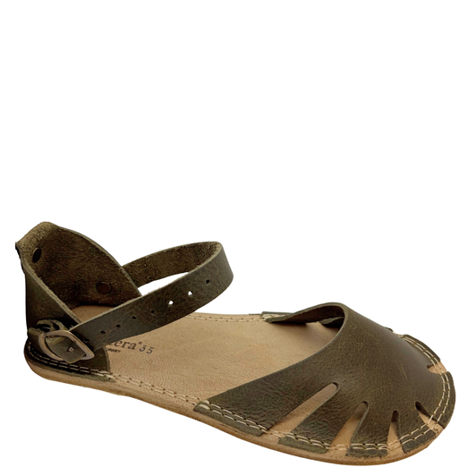 Monstera Leaf Sandals Green
