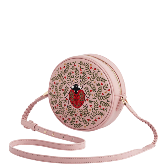 Fable Chloe Ladybird Circle Bag Pink