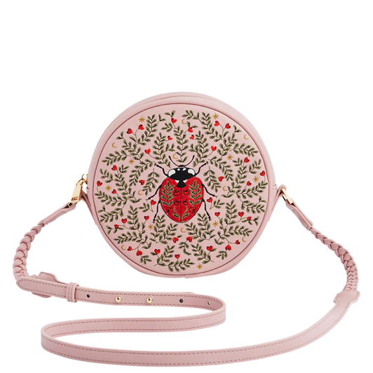 Fable Chloe Ladybird Circle Bag Pink