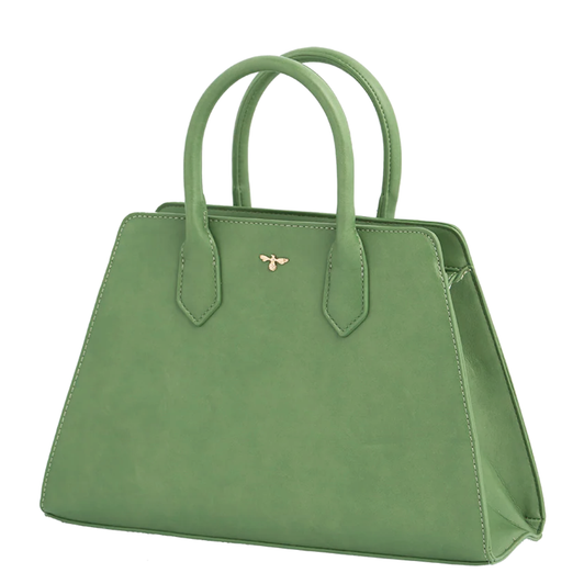 Fable Structured Tote Bag Green Garden Floral