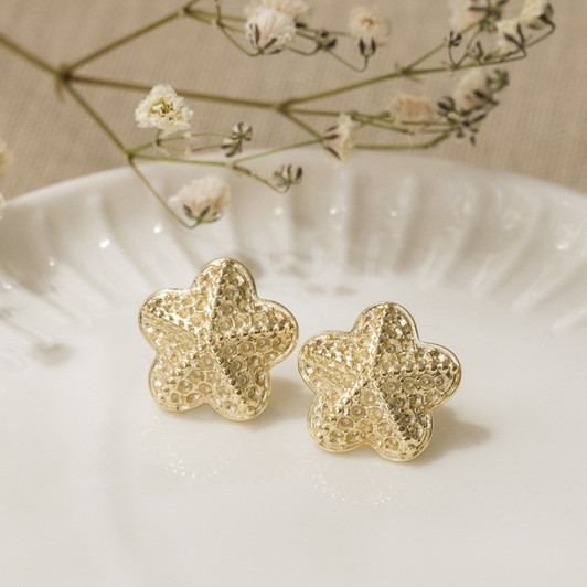 Glee Gold Plated Queen of the Tide Starfish Studs