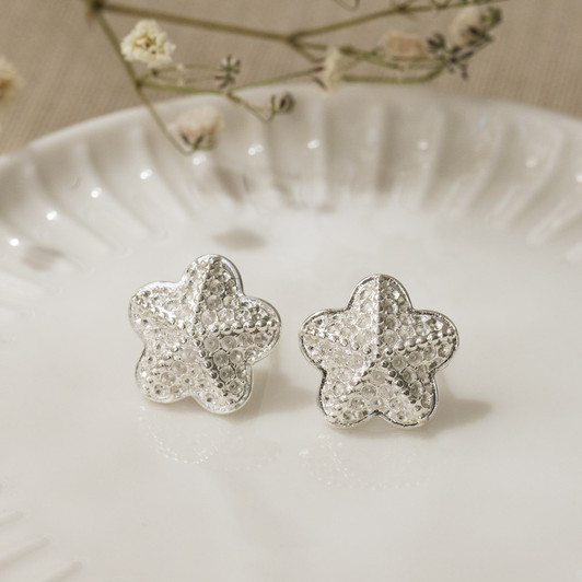 Glee Silver Plated Queen of the Tide Starfish Studs