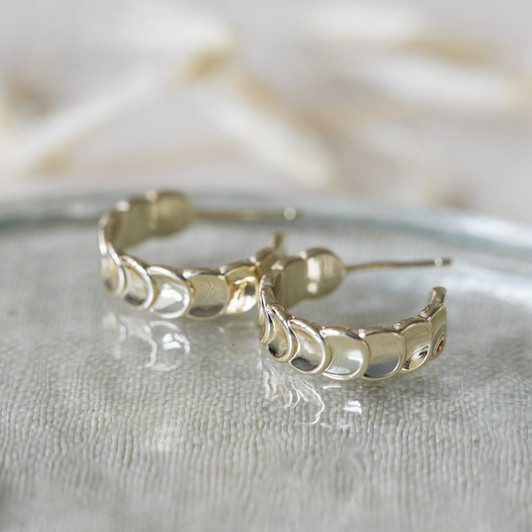 Glee Gold Plated Sela Hoops