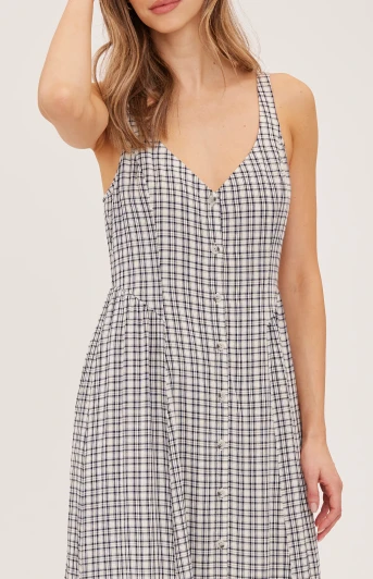 Gentle Fawn Astoria Dress Cream Check