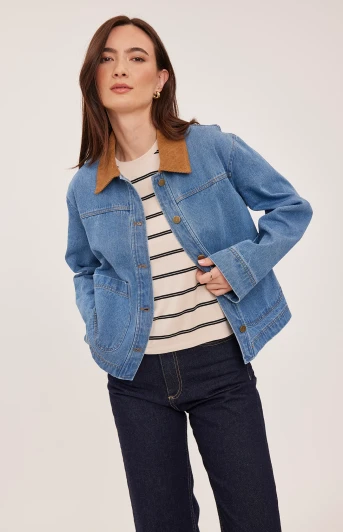 Gentle Fawn Connor Denim Jacket Light Wash
