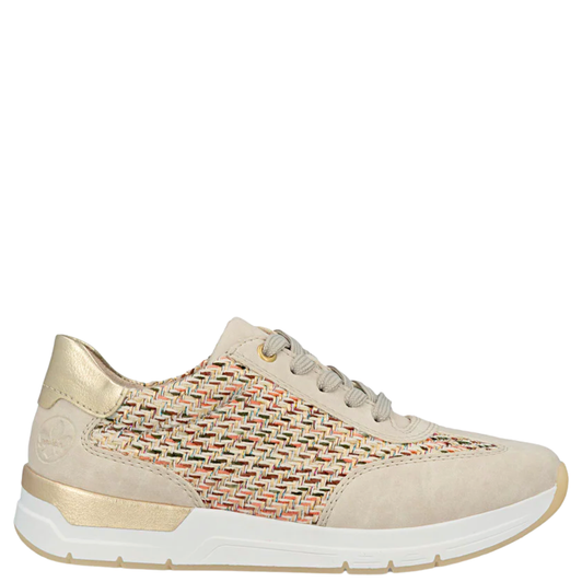 Rieker Destiny Patterned Sneakers Taupe