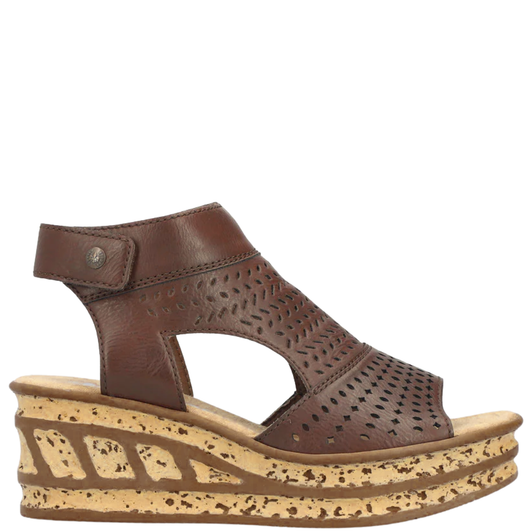 Rieker Rose Wedges Brown