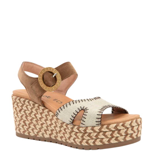 Naot Majorca Wedges Brown Cedar Suede