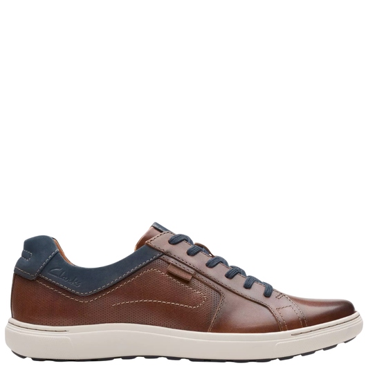 Clarks Mapstone Lace Mahogany Leather