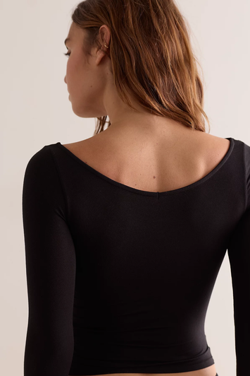 Free People That's A Wrap Long Sleeve Black