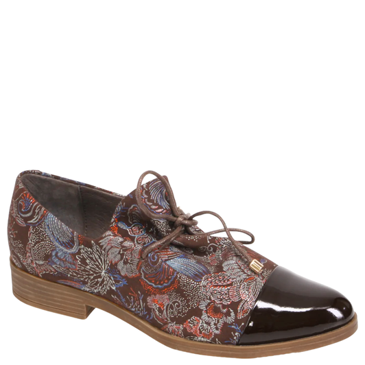 Django & Juliette Kotty Shoes Choc Regal Patent Suede