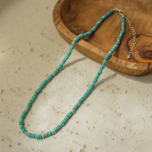 Wild Abandon Gold Plated Happy Necklace Lagoon