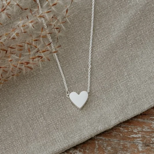 Wild Abandon Silver Plated Little Heart Necklace