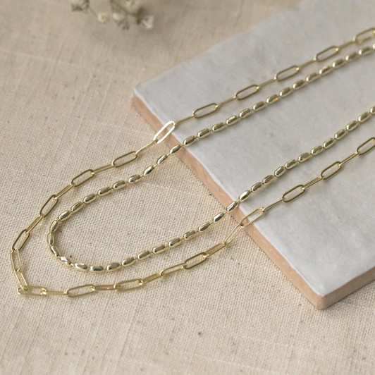 Glee Gold Plated Double Take Layered Necklace