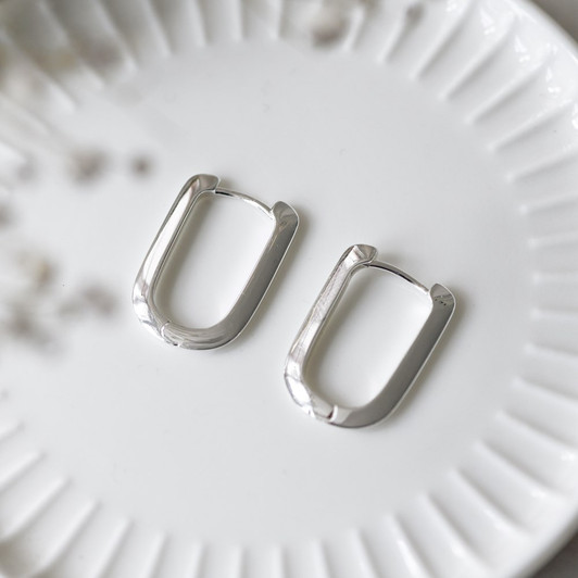 Glee Silver Plated Ride or Die Hoops