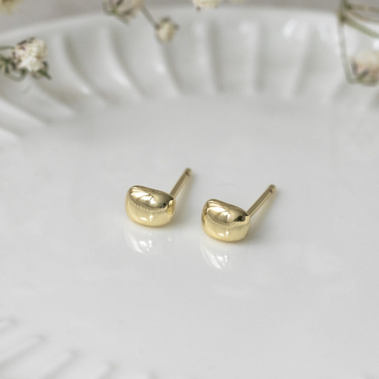 Glee Gold Plated Throw On Studs