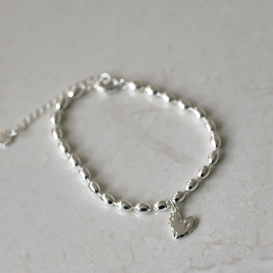 Glee Silver Plated Ever Ever Heart Bracelet