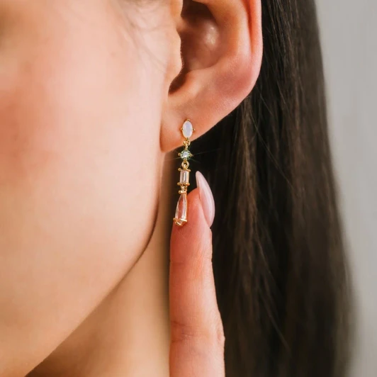 Lover's Tempo Sonata Drop Earrings Opal Mix