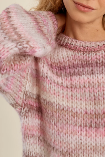 Molly Bracken Chunky Knit Sweater Rose