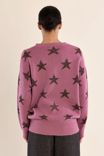 Molly Bracken Star Sweater Mauve