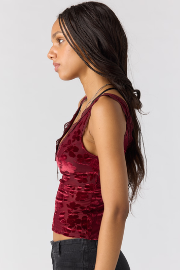 Free People Loved You First Cami Cabernet