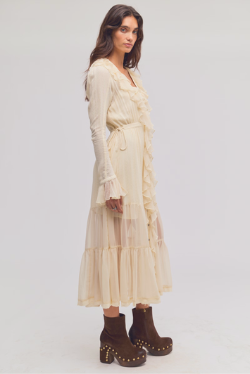 Free People Isla Midi Dress Tea