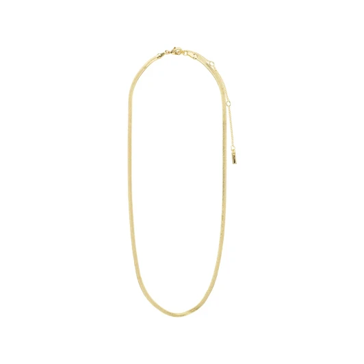 Pilgrim Joanna Flat Snake Chain Necklace Gold Plated