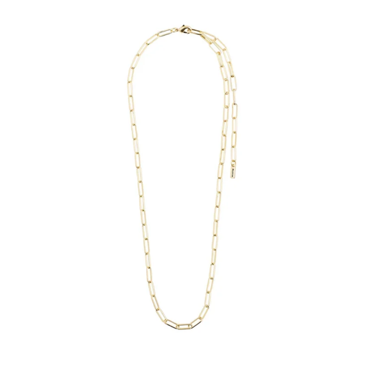 Pilgrim Ronja Paperclip Necklace Gold Plated
