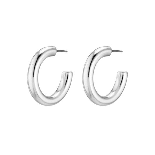 Pilgrim Maddie Chunky Hoops Silver Plated