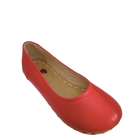 Monstera Ballet Flats Red