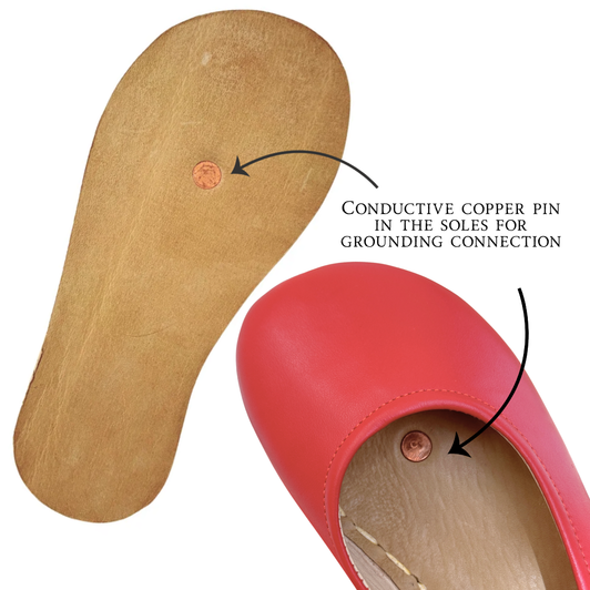 Monstera Ballet Flats Red