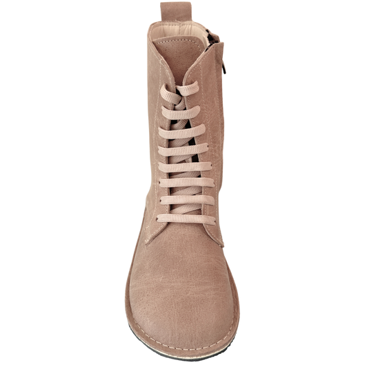 Monstera Low Lace-Up Boots Taupe