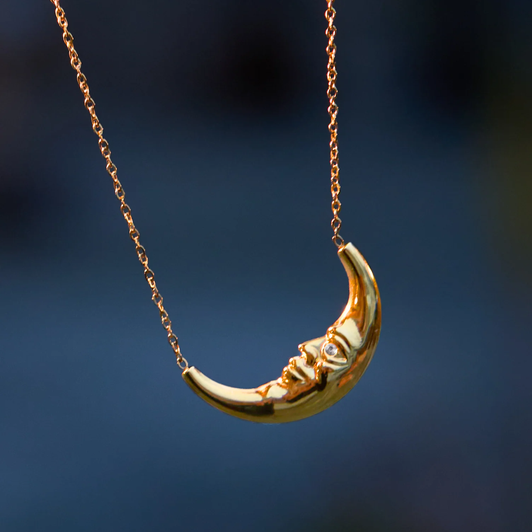 Peter + June Moonstruck Necklace Gold