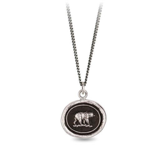 Pyrrha Mother Bear Talisman Necklace 18"