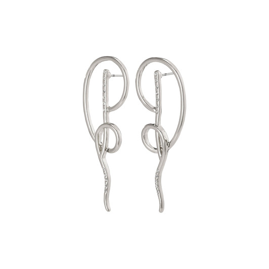 Pilgrim Silver Plated Cliona Crystal Earring