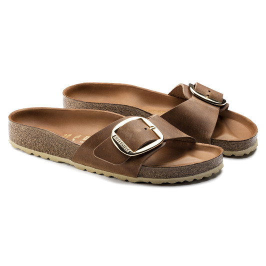 Birkenstock Madrid Big Buckle FL Cognac Hex N