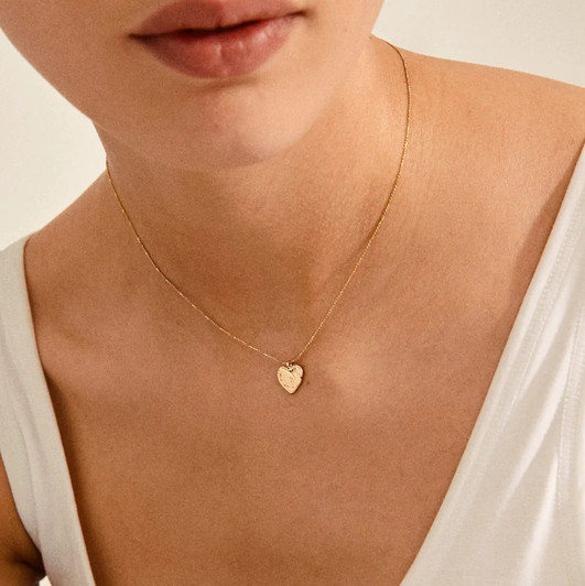 Pilgrim Gold Plated Sophia Dainty Heart Necklace