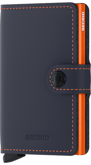 Secrid Mini Wallet Matte Nightblue & Orange