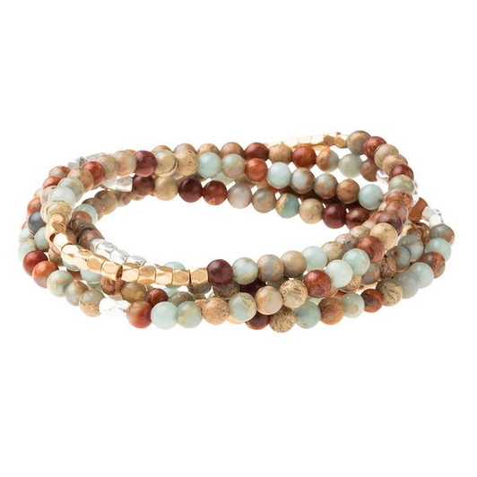 Scout Stone Wrap Bracelet Aqua Terra