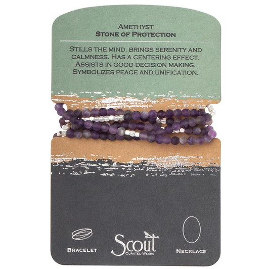 Scout Stone Wrap Bracelet Amethyst