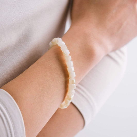 Lover's Tempo Dawn Stretch Bracelet Cloud White