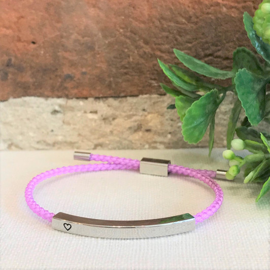 GHG Our Girls Bracelet Don't Give Up Purple