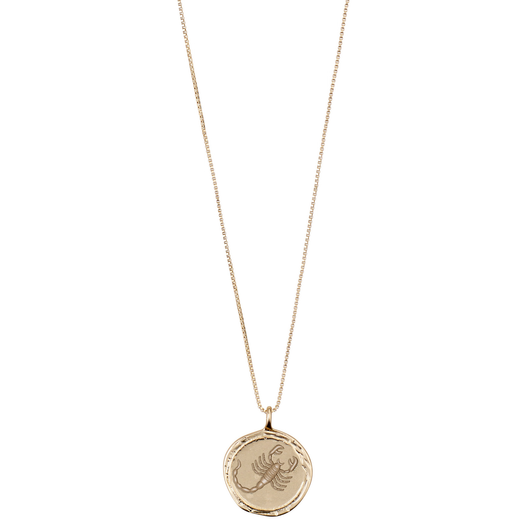 Pilgrim Gold Plated Zodiac Necklace- Scorpio