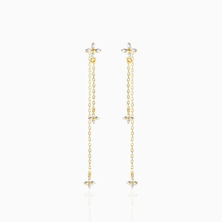  Girls Crew Bella Dangle Earrings - Gold